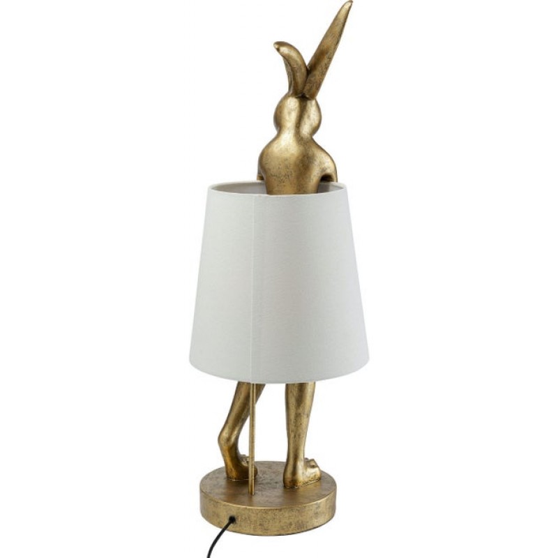 Table Lamp Animal Rabbit Gold/White 88cm